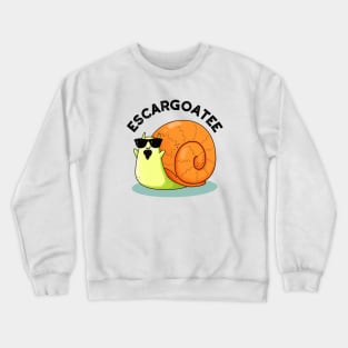 Escargoatee Cute French Snail Escargot Pun Crewneck Sweatshirt